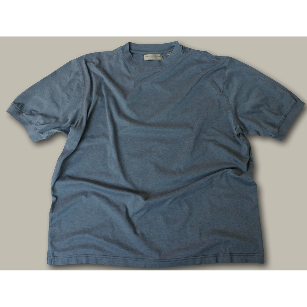 Tricots St Raphael Vintage Mercerized Cotton T-Shirt Large Gray 90s Minimalist